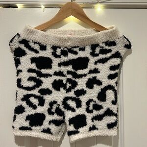 Colsie Cheetah Print Fluffy Biker Shorts